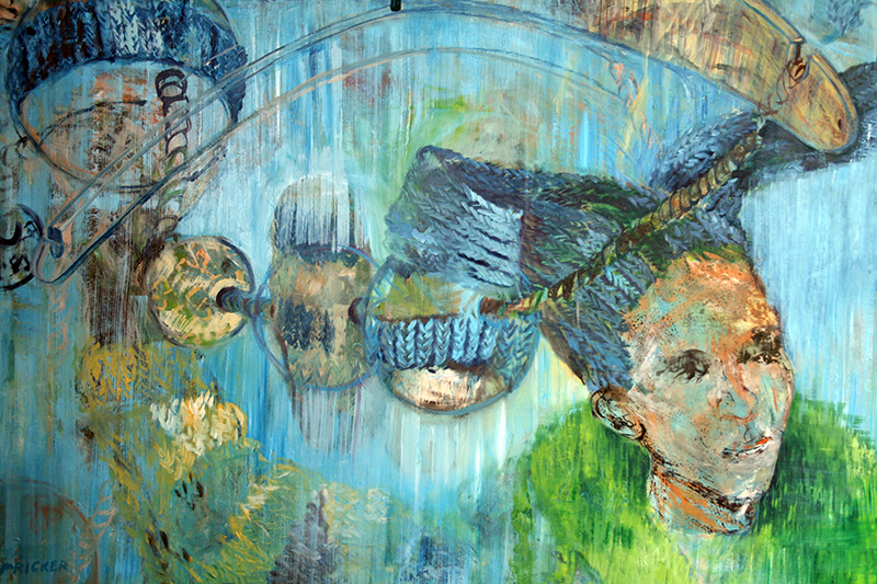 „Perlen der Erinnerung“, 2009    Öl auf Leinwand    100 cm x 140 cm